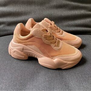 ASOS Design Destined Chunky Trainers Shoes Pink Taupe Women’s Size UK 4 US 6